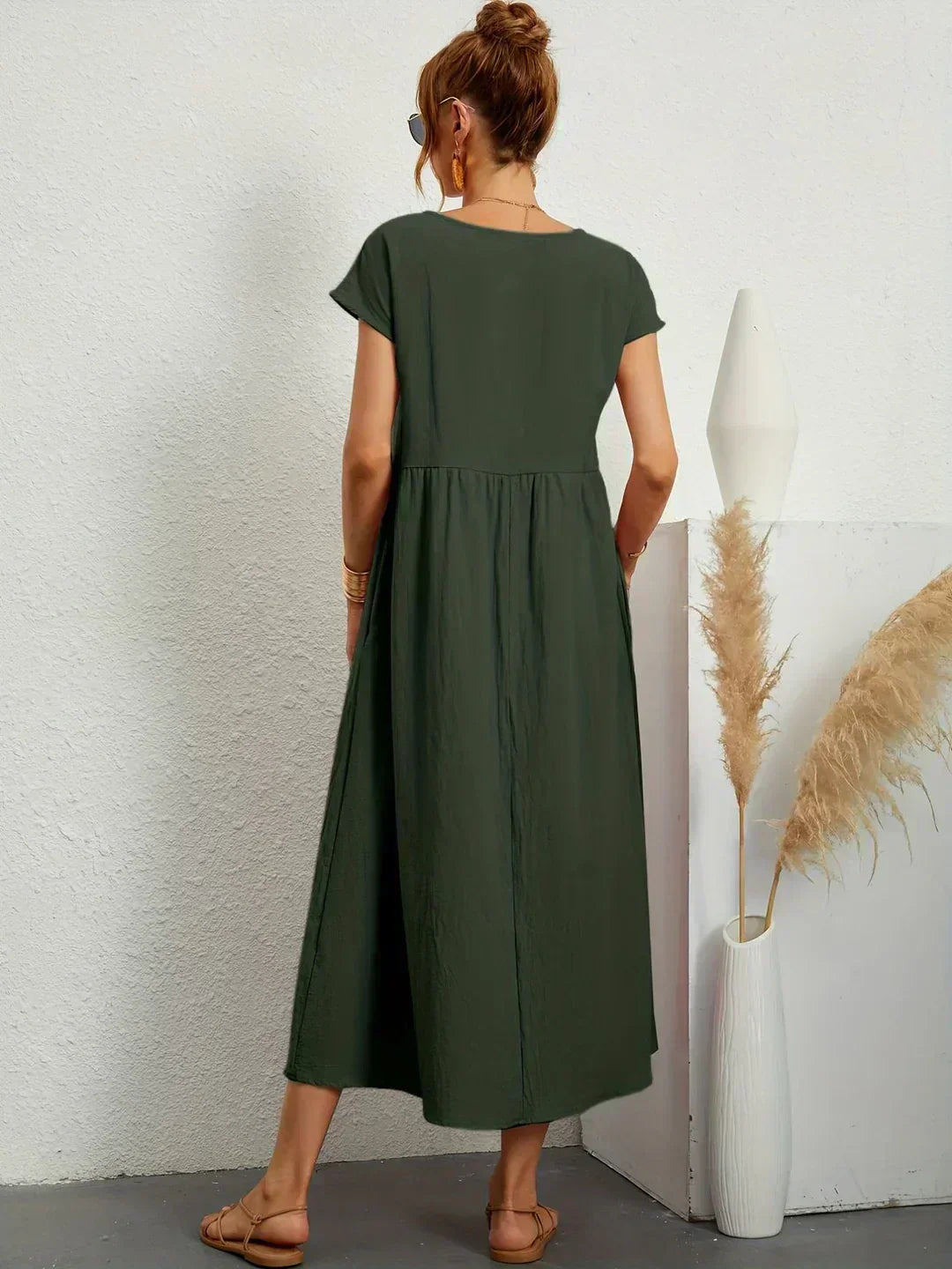 Calira – robe midi en coton