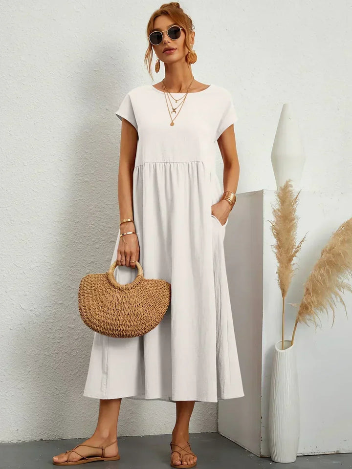 Calira – robe midi en coton