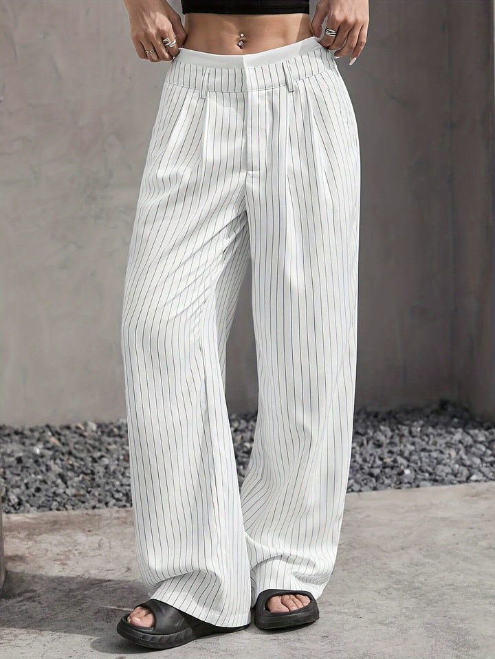 Anevia – pantalon à pinces taille haute