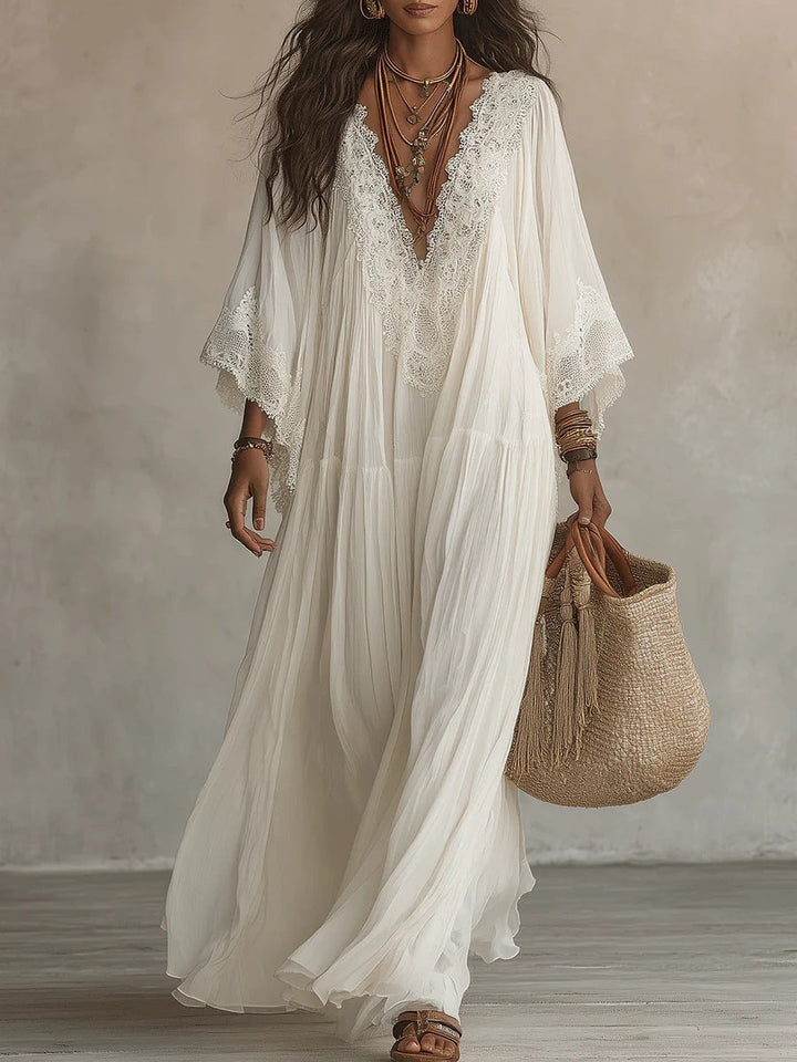Elayra – robe maxi brodée