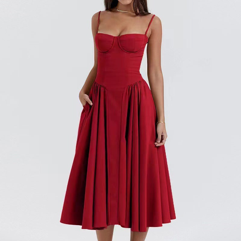 Mevara – robe tissée style corset