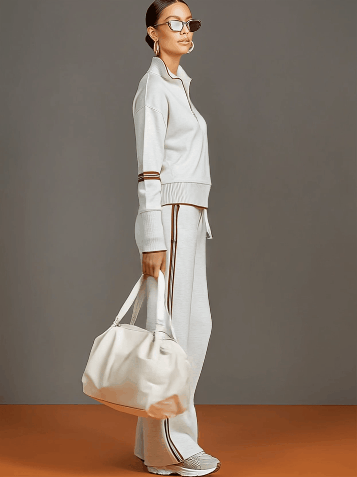 Mireva – Ensemble blouse et pantalon à jambes larges