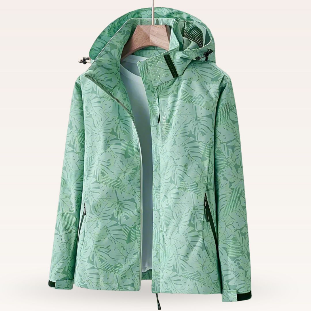 Luniva – veste imperméable à imprimé feuillage