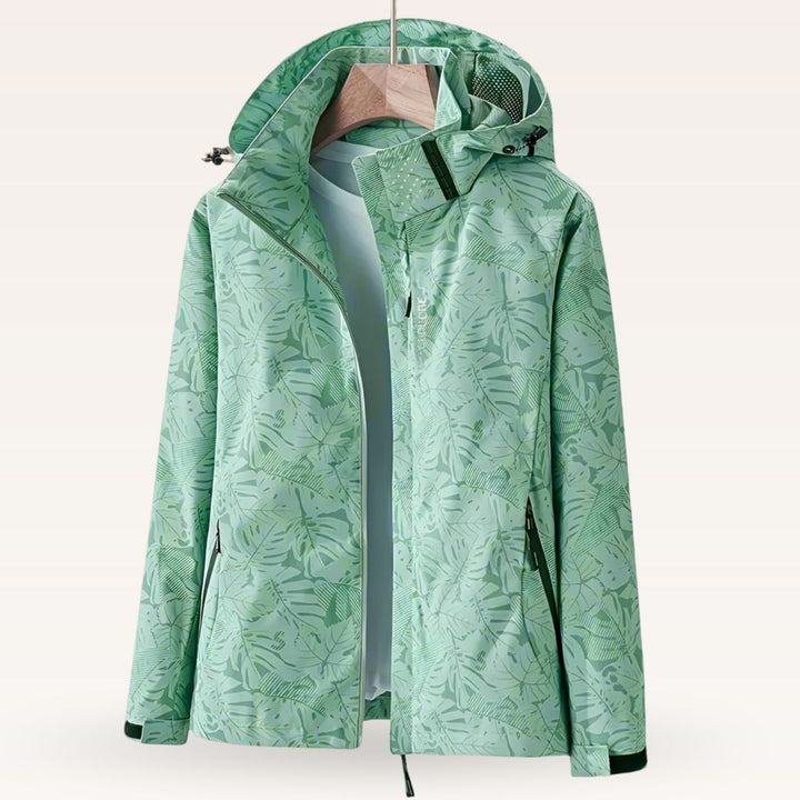 Luniva – veste imperméable à imprimé feuillage
