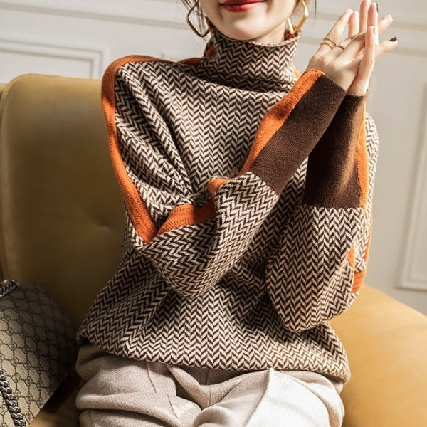 Reniva – pull en maille à col roulé