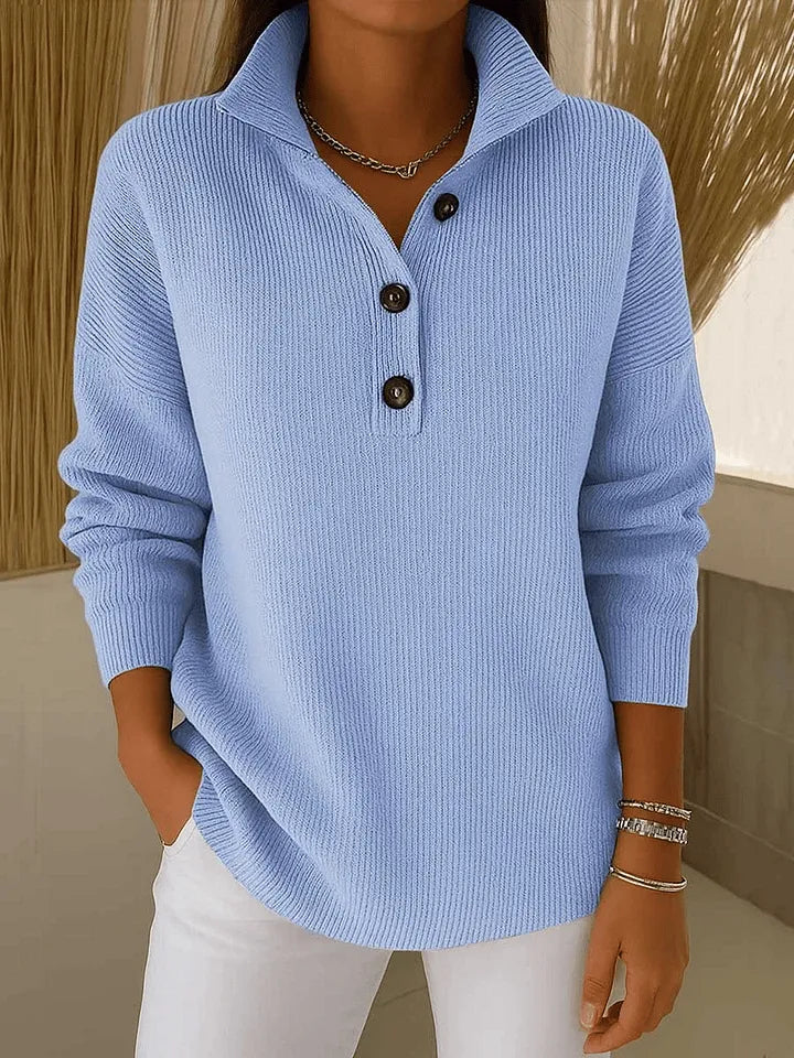 Ilenna – pull en maille à col polo