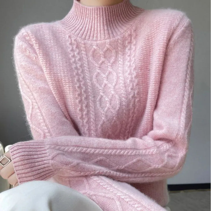 Novira – Pull à col roulé en mélange de coton