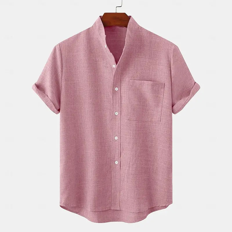 Tovren – Chemise en lin à col tunisien