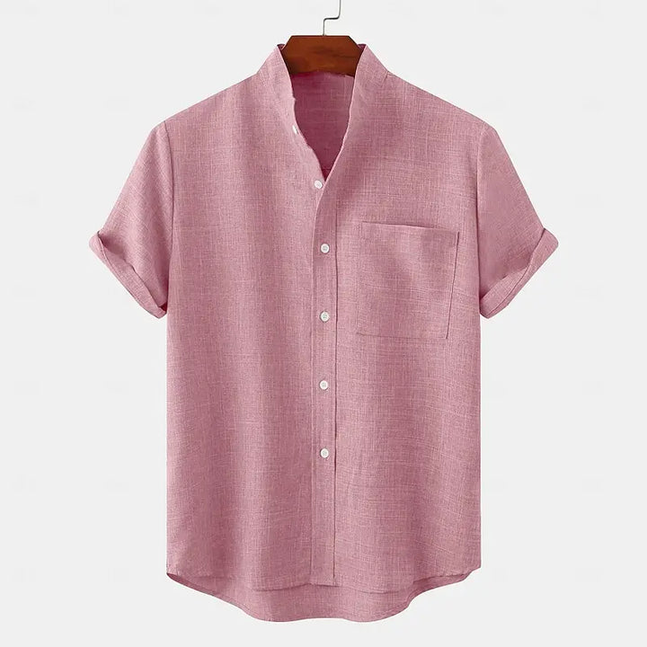 Tovren – Chemise en lin à col tunisien