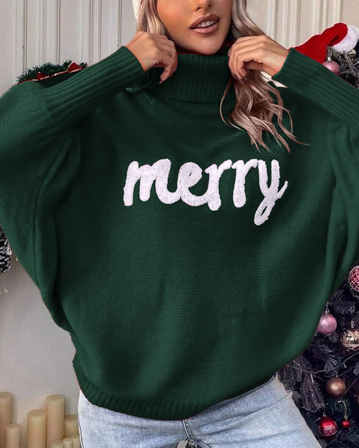 Avenya – Pull en maille à manches chauve-souris