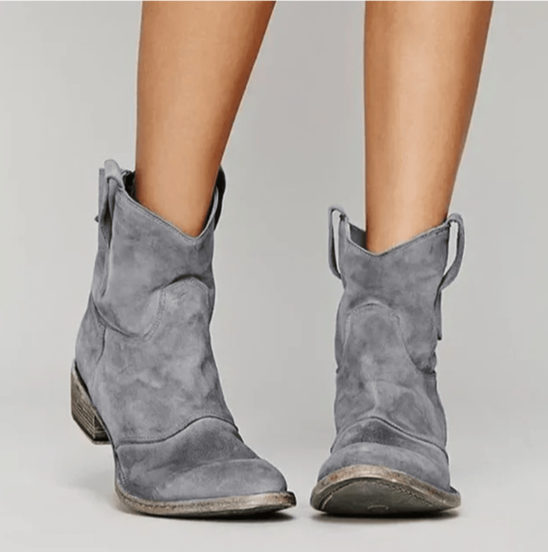Nareli – bottines en suède à talon bloc