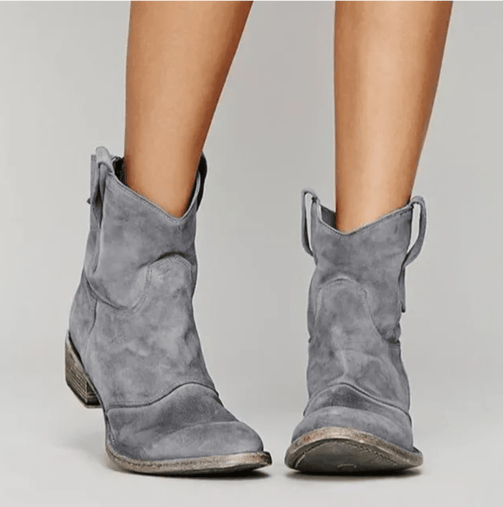 Nareli – bottines en suède à talon bloc