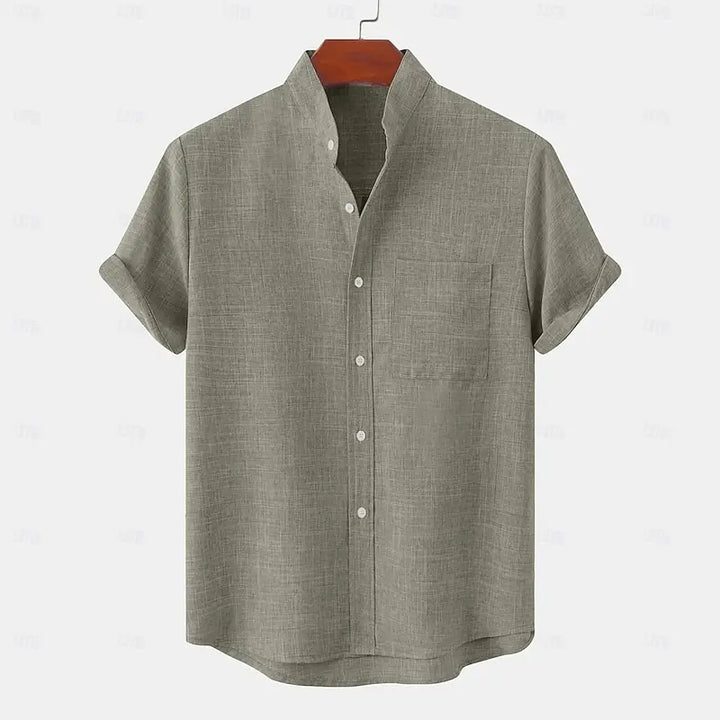 Tovren – Chemise en lin à col tunisien