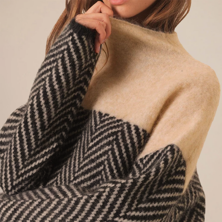 Lyrisa – pull en tricot à chevrons