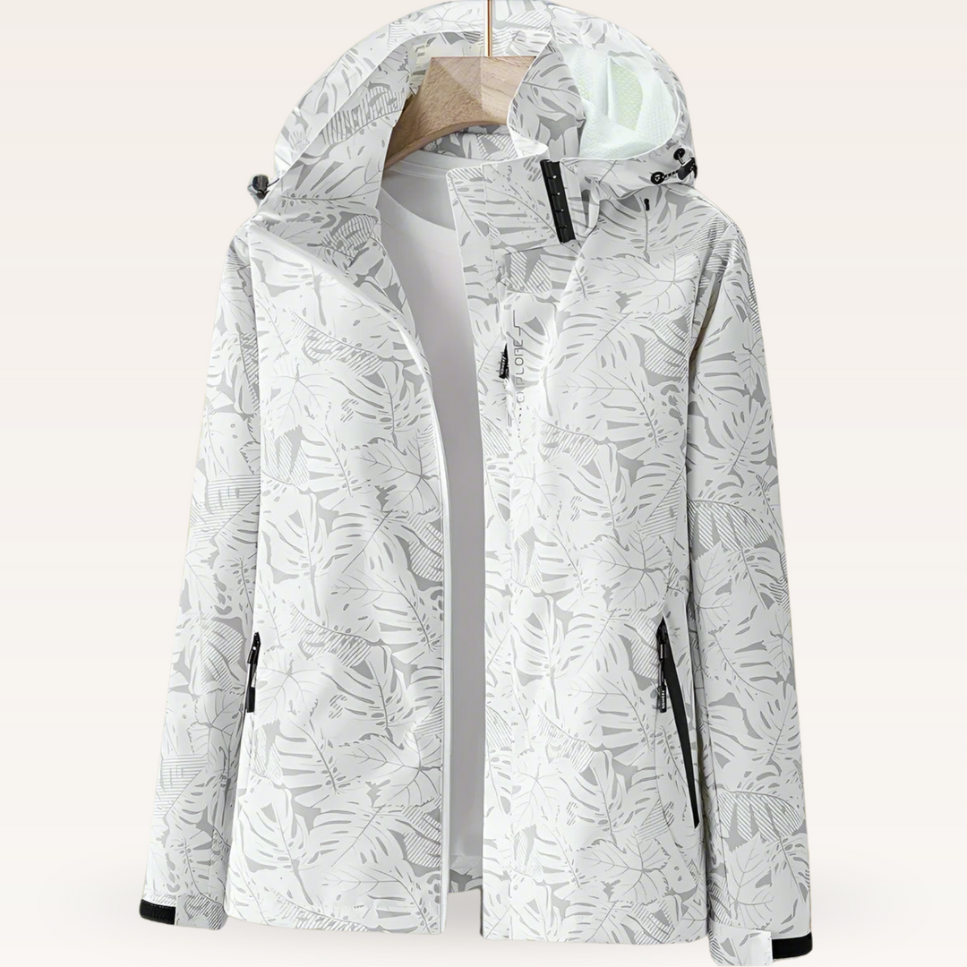 Luniva – veste imperméable à imprimé feuillage
