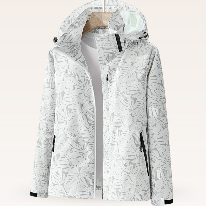 Luniva – veste imperméable à imprimé feuillage