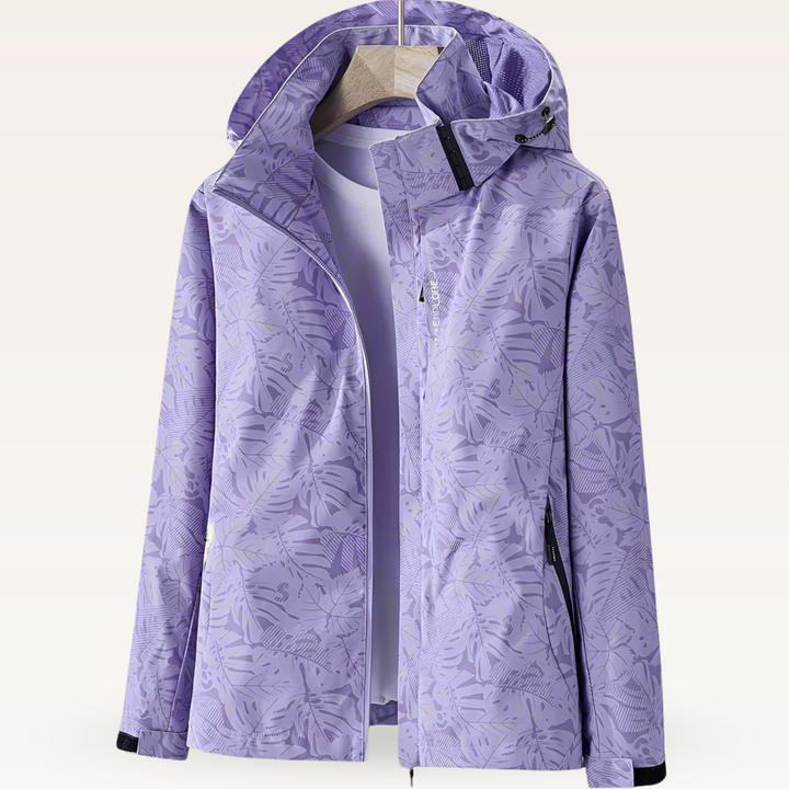 Luniva – veste imperméable à imprimé feuillage