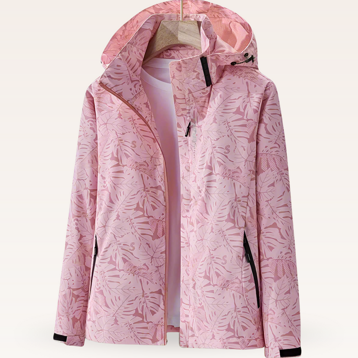 Luniva – veste imperméable à imprimé feuillage