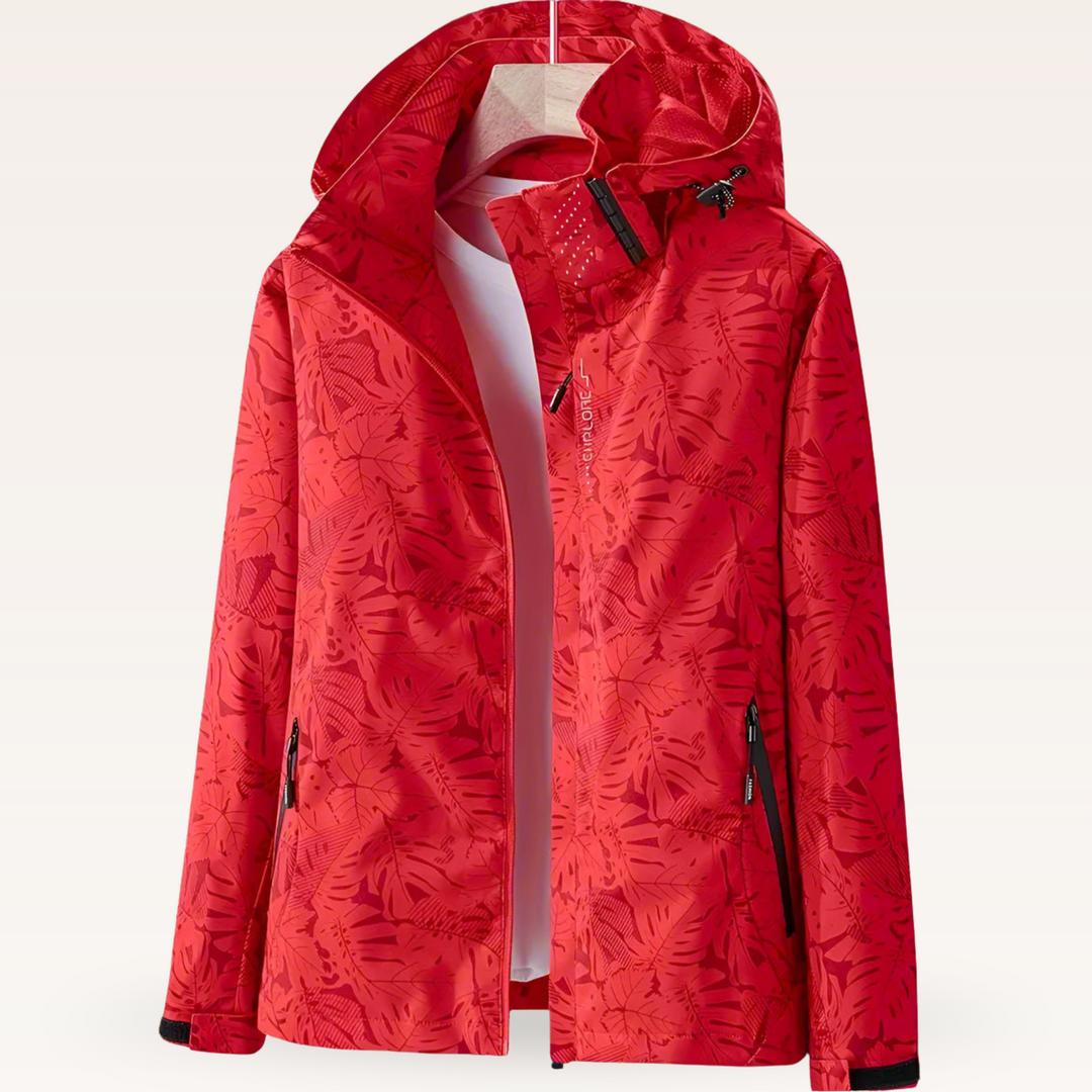 Luniva – veste imperméable à imprimé feuillage