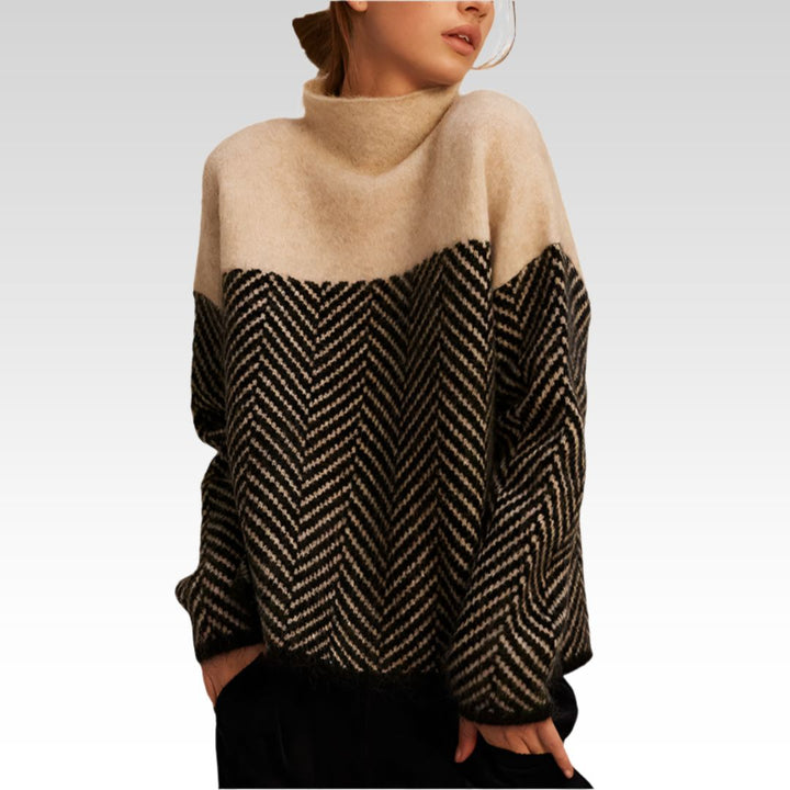 Lyrisa – pull en tricot à chevrons