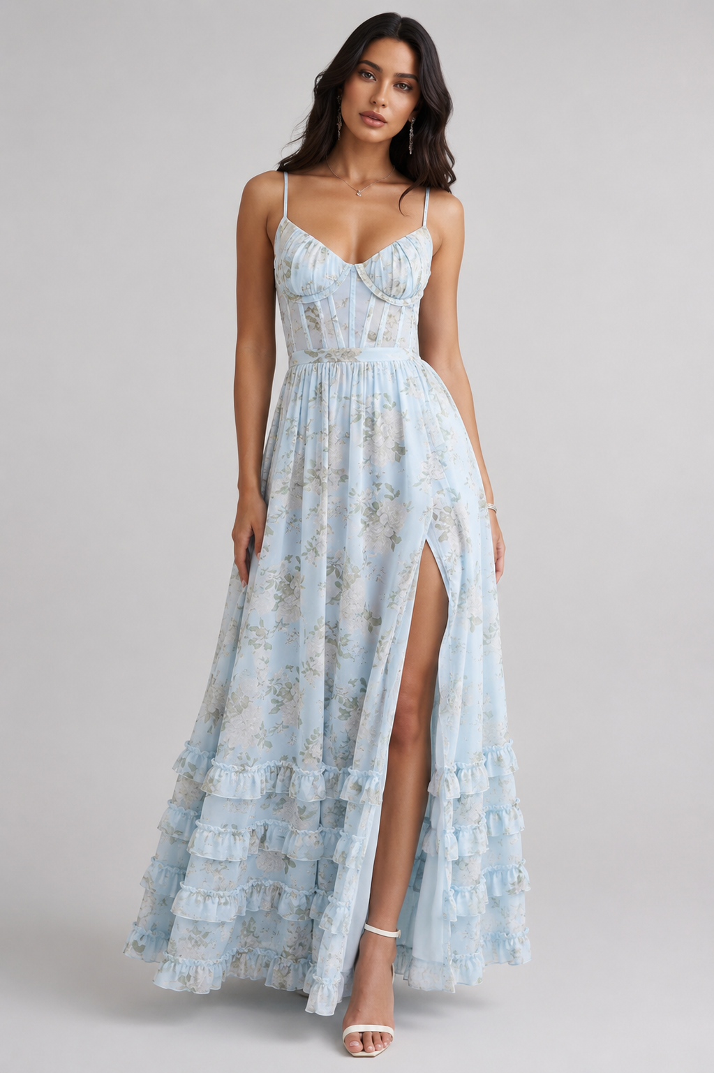 Avenya – Robe tissée à fente haute