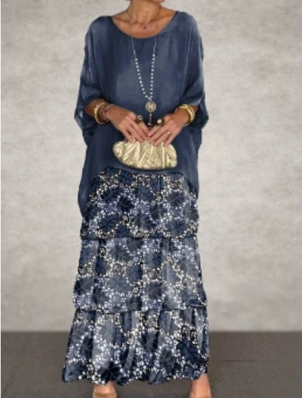 Avalen – à volants en toile, robe maxi
