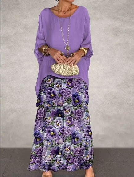 Avalen – à volants en toile, robe maxi