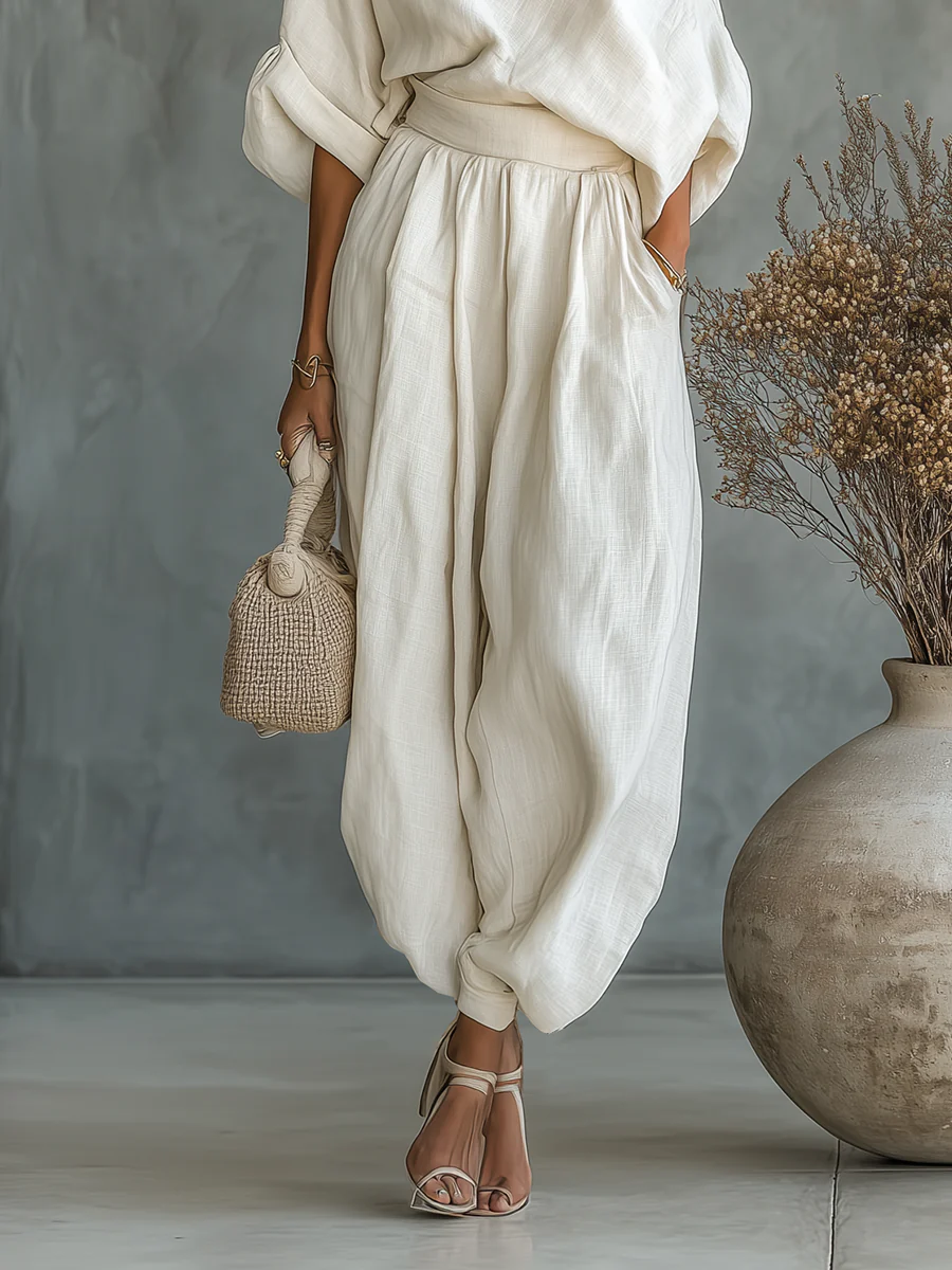 Nimara – à épaules dénudées, ensemble blouse et pantalon