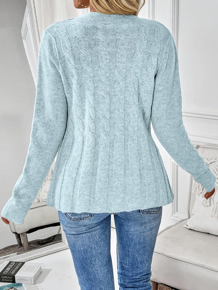 Noreli – Cardigan en tricot à torsades