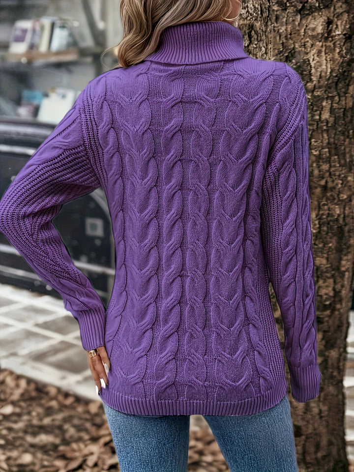 Tavina – Pull en maille à col montant