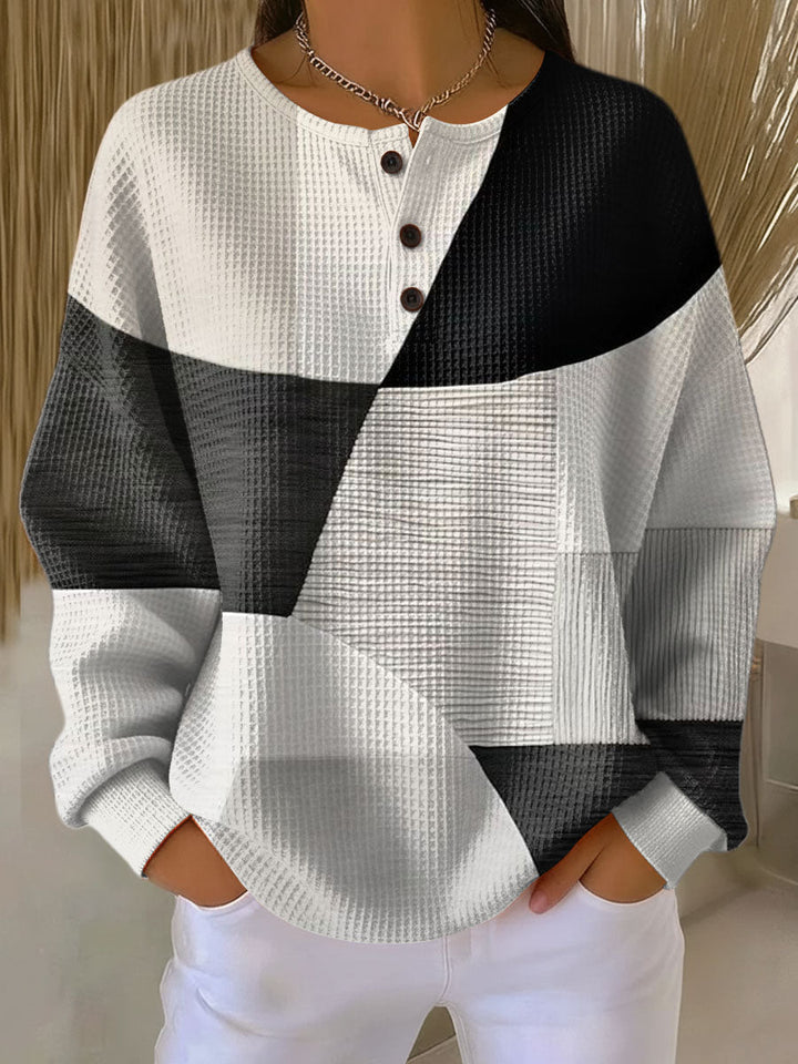 Noreva – À double couche, maille texturée, pull