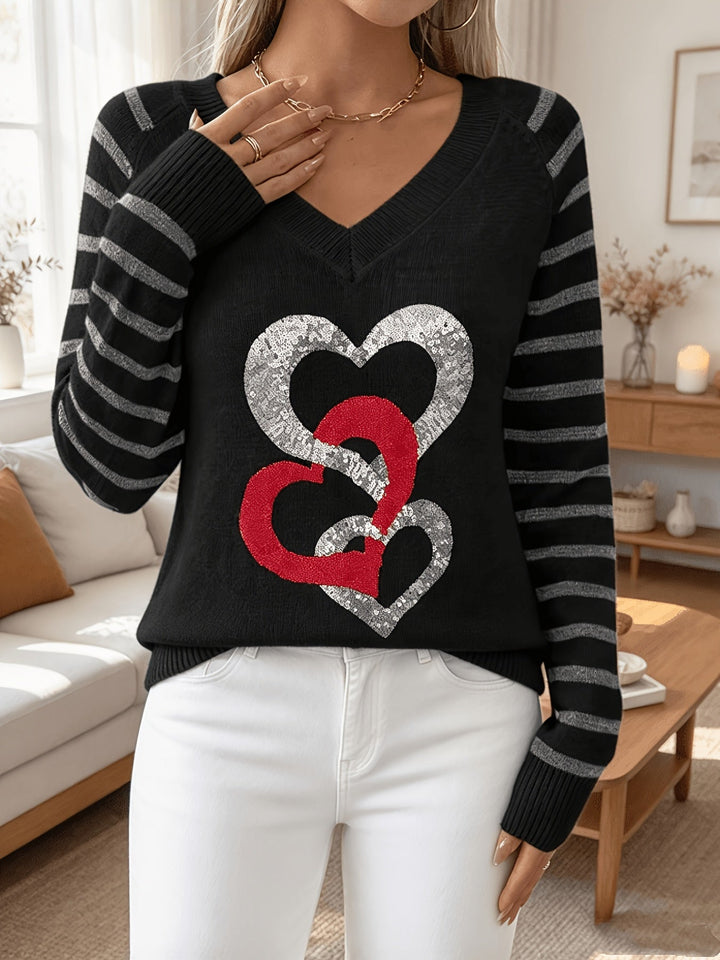Velara – Pull en maille à sequins