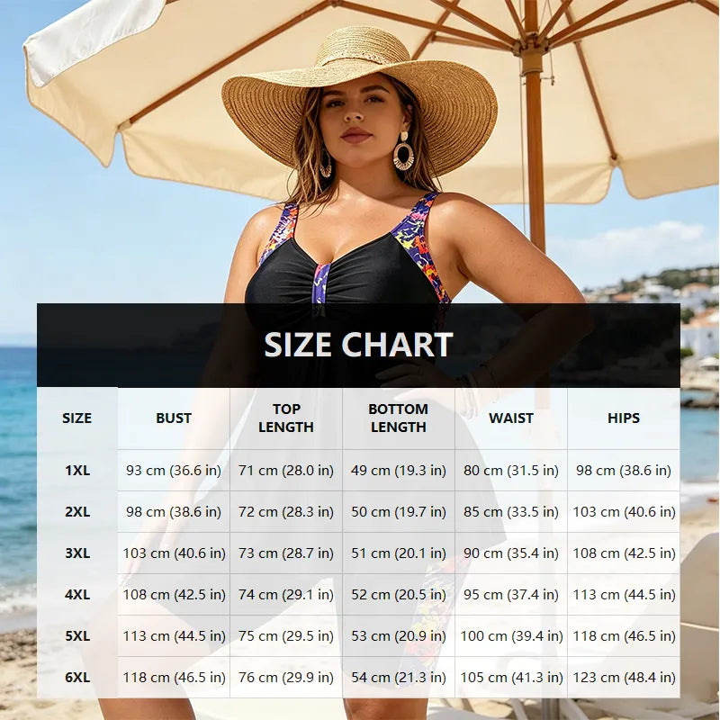 Soreli – Ensemble tankini ample avec short