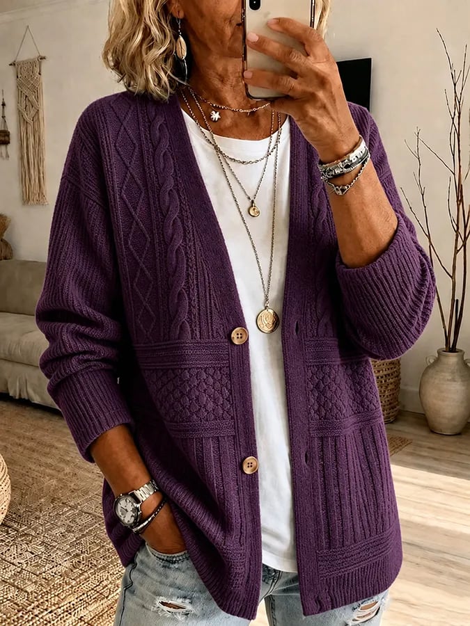 Nalira – Cardigan en jersey imprimé