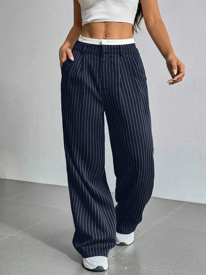 Anevia – pantalon à pinces taille haute