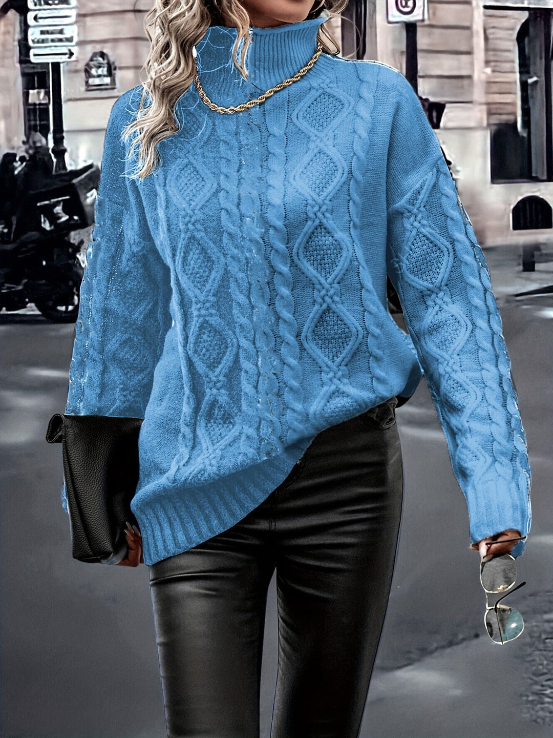 Nerise – Blouse en tricot à rayures verticales