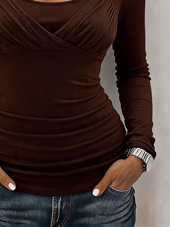 Rilena – Chemise en coton à col rond
