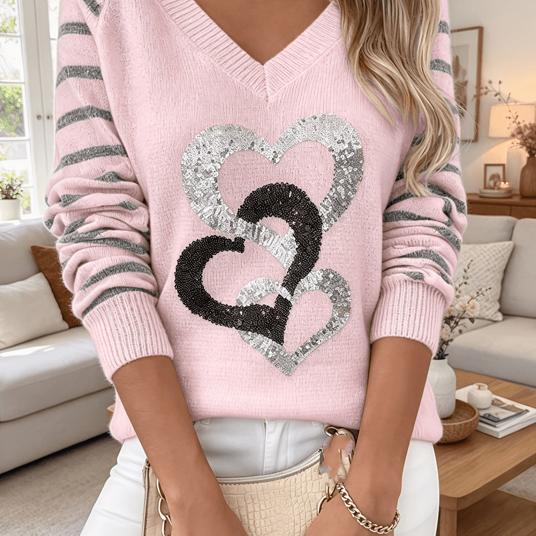 Velara – Pull en maille à sequins