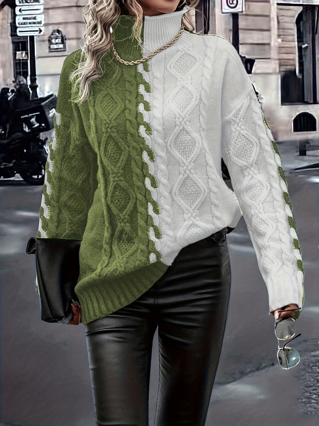 Nerise – Blouse en tricot à rayures verticales