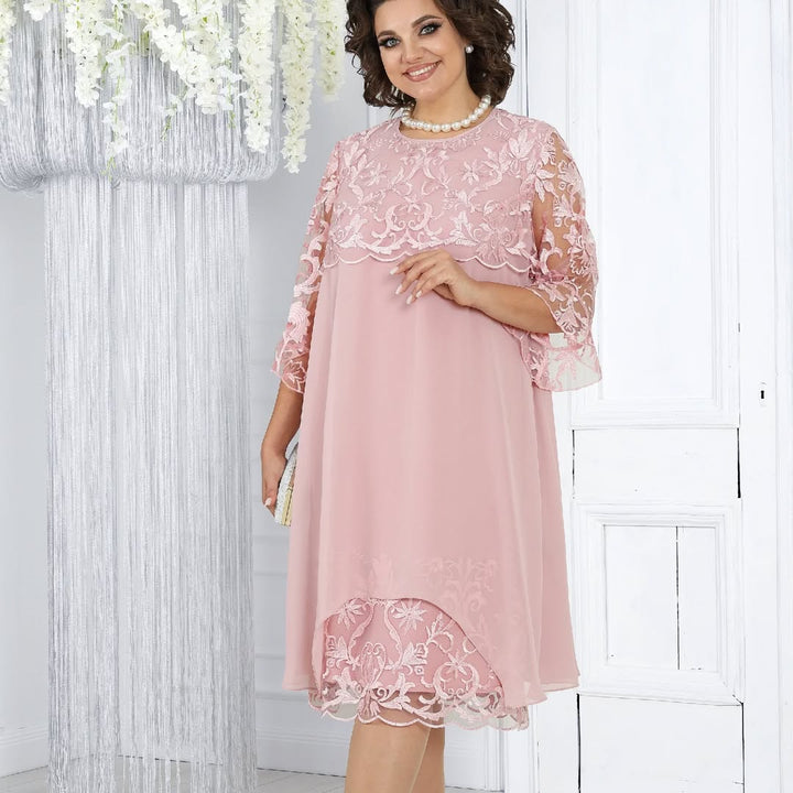 Novira – À empiècements patchwork en mousseline, robe