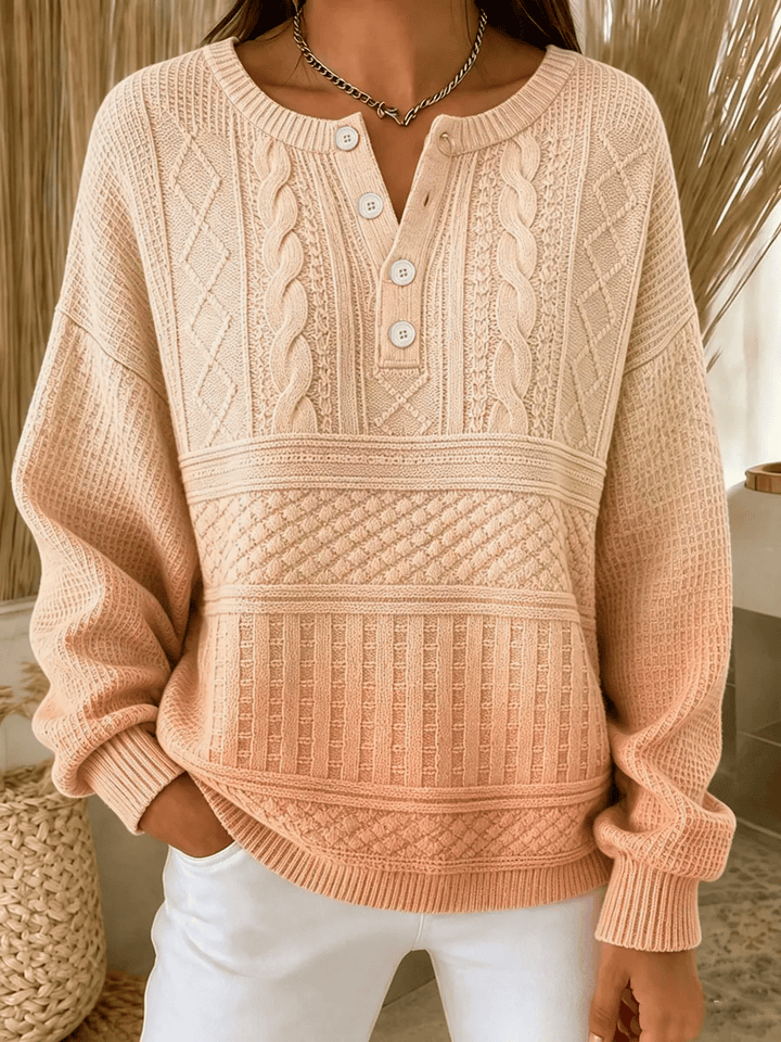 Nolira – Chemise henley en coton à imprimé intégral