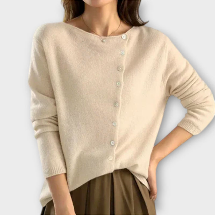 Virela – cardigan en maille à boutons sur le devant