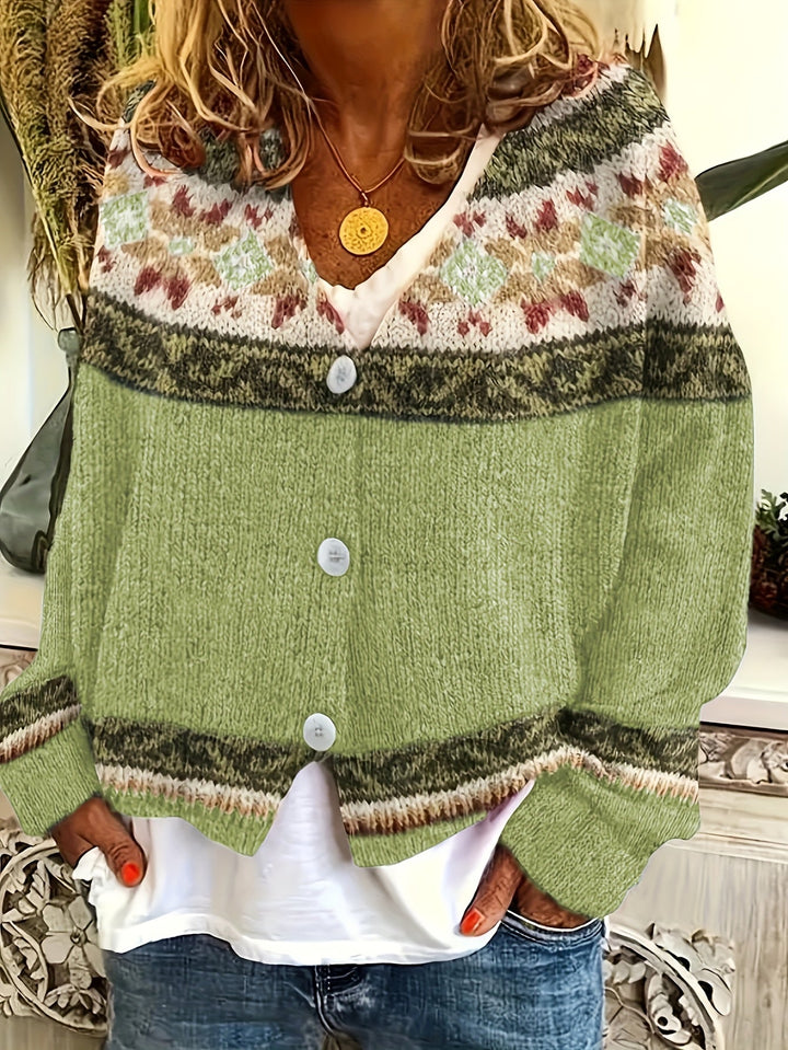 Mireva – gilet en maille à blocs de couleur