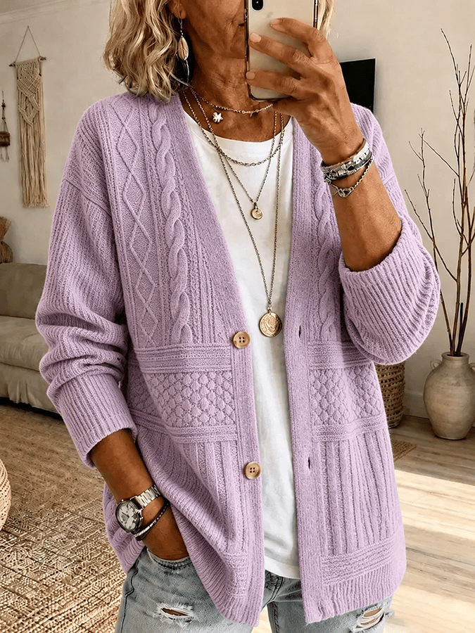 Nalira – Cardigan en jersey imprimé