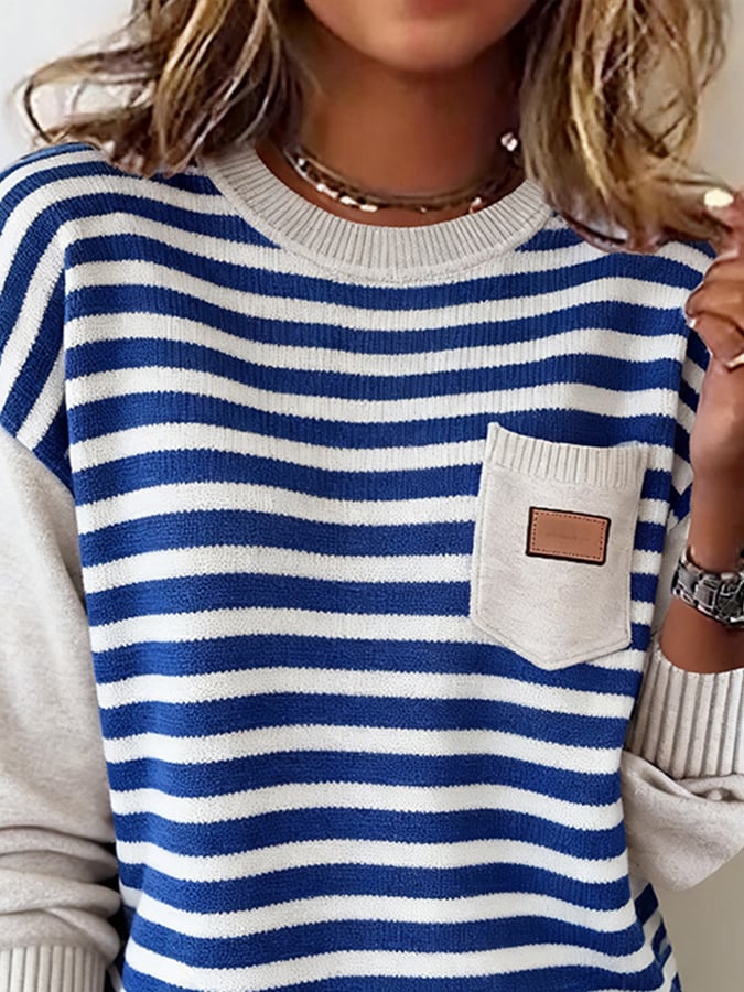 Avenli – Pull en tricot rayé