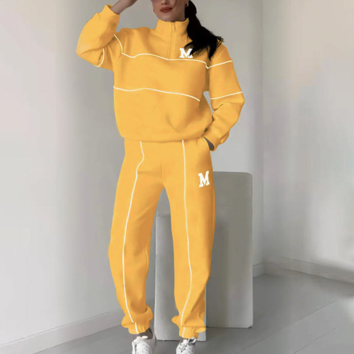 Rilena – Ensemble 2 pièces sweat-shirt à bandes latérales