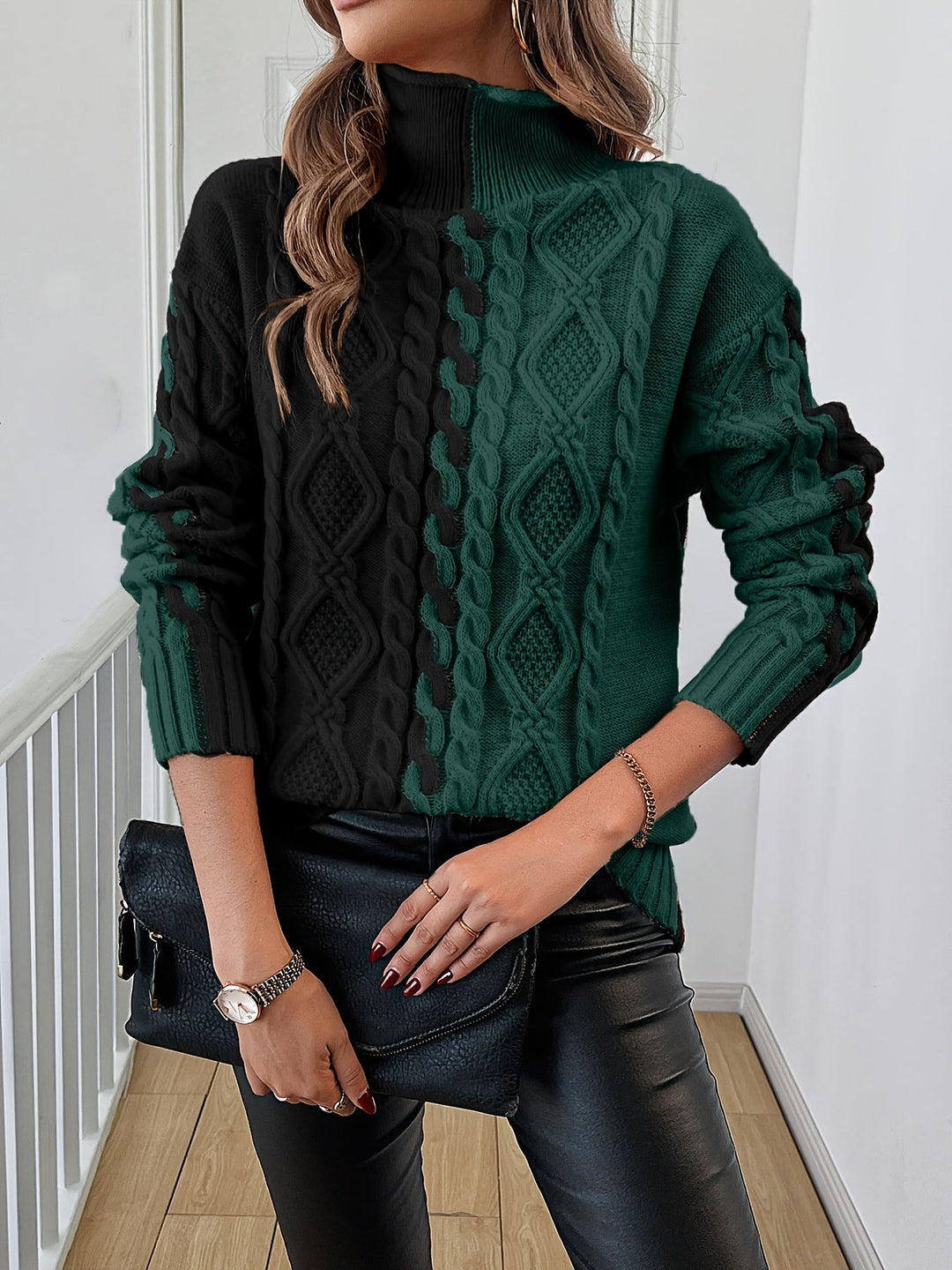Nerise – Blouse en tricot à rayures verticales