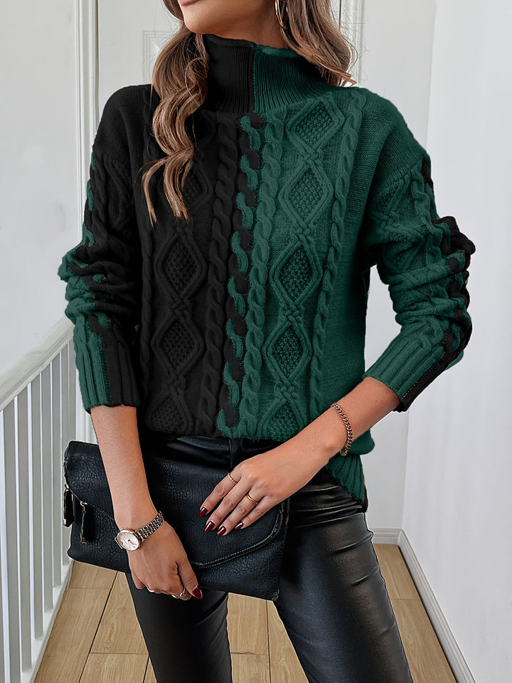 Nerise – Blouse en tricot à rayures verticales