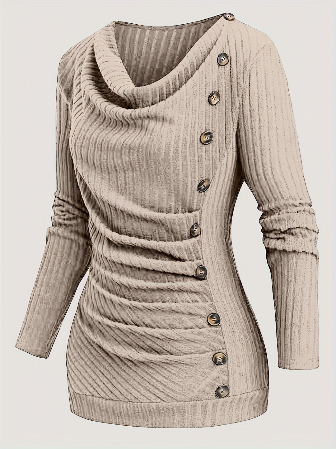 Solyne – Haut en tricot à col rond