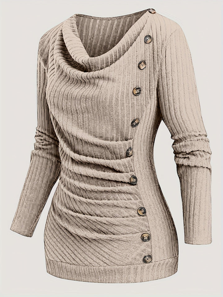 Solyne – Haut en tricot à col rond